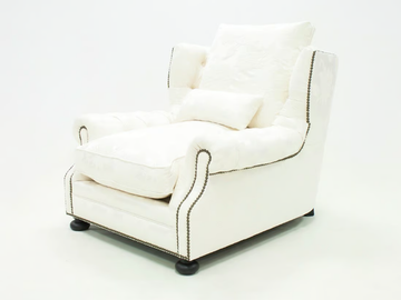 DORIAN ORIGINS - Bergere tufted fabric armchair with armrests by Crearte Collections - view 3